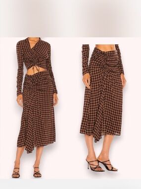 ALC Orly Ruched Midi Skirt - Women